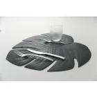 Napperons Petit Déjeuner Pvc Assortiment Feuilles Vertes ou Noires 12 Pcs - Esther Viadurini