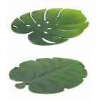 Napperons Petit Déjeuner Pvc Assortiment Feuilles Vertes ou Noires 12 Pcs - Esther Viadurini