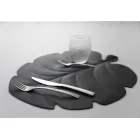 Napperons Petit Déjeuner Pvc Assortiment Feuilles Vertes ou Noires 12 Pcs - Esther Viadurini