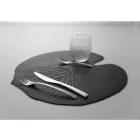 Napperons Petit Déjeuner Pvc Assortiment Feuilles Vertes ou Noires 12 Pcs - Esther Viadurini