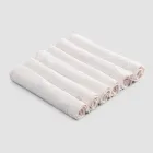 Serviettes en lin épais avec bord plié, différentes couleurs, 6 pièces - Onestini Viadurini