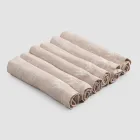 Serviettes en lin épais avec bord plié, différentes couleurs, 6 pièces - Onestini Viadurini