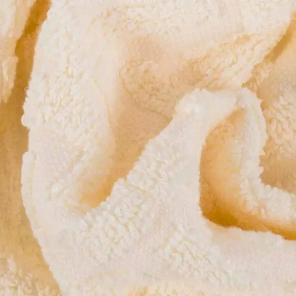 Trio de serviettes de bain en tissu éponge, visage et invité - Ginestra Viadurini