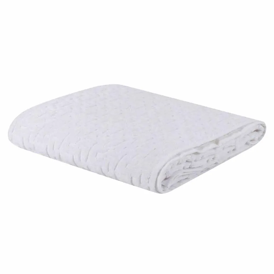 Trio de serviettes de bain en tissu éponge, visage et invité - Ginestra Viadurini