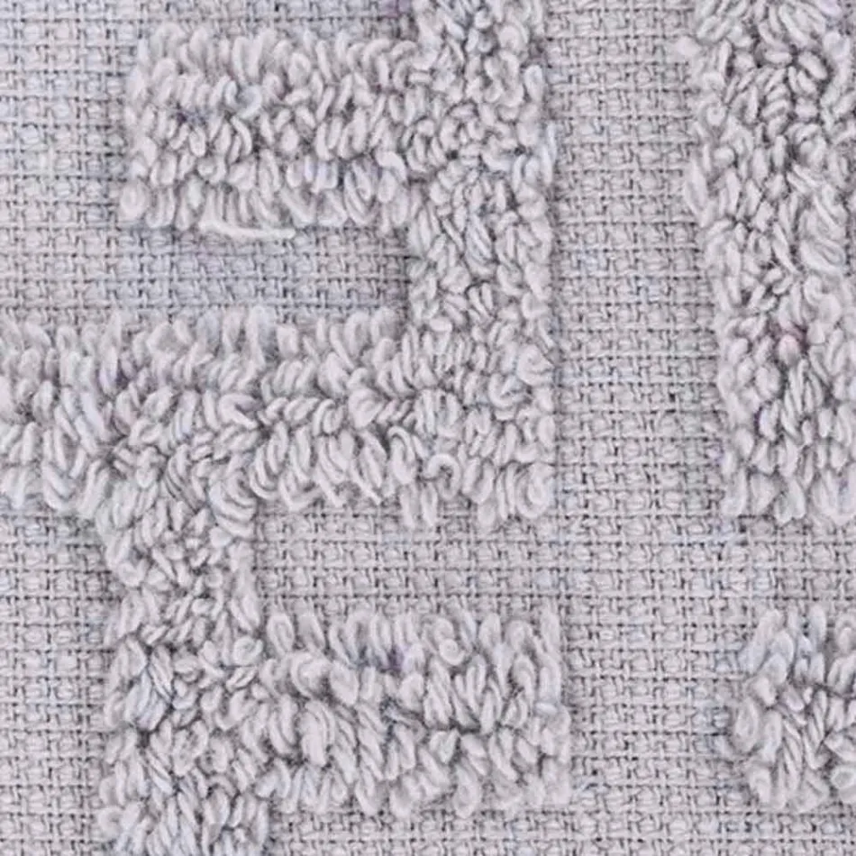 Trio de serviettes de bain en tissu éponge, visage et invité - Ginestra Viadurini