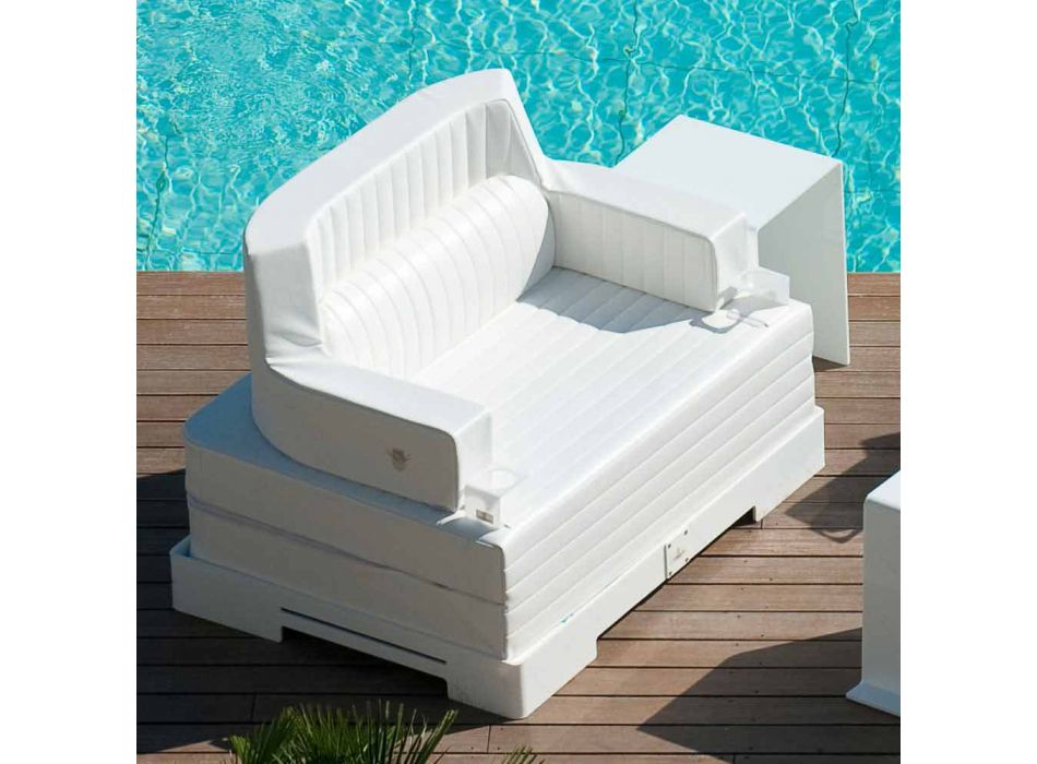 Fauteuil Flottant Gloovi – Chaise Piscine Gonflable Luxe En Tissu Doux – Pour Plage, Lac Et Loisirs Aquatiques