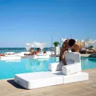 Trona chaise flottante design blanc fabriqué en Italie Viadurini