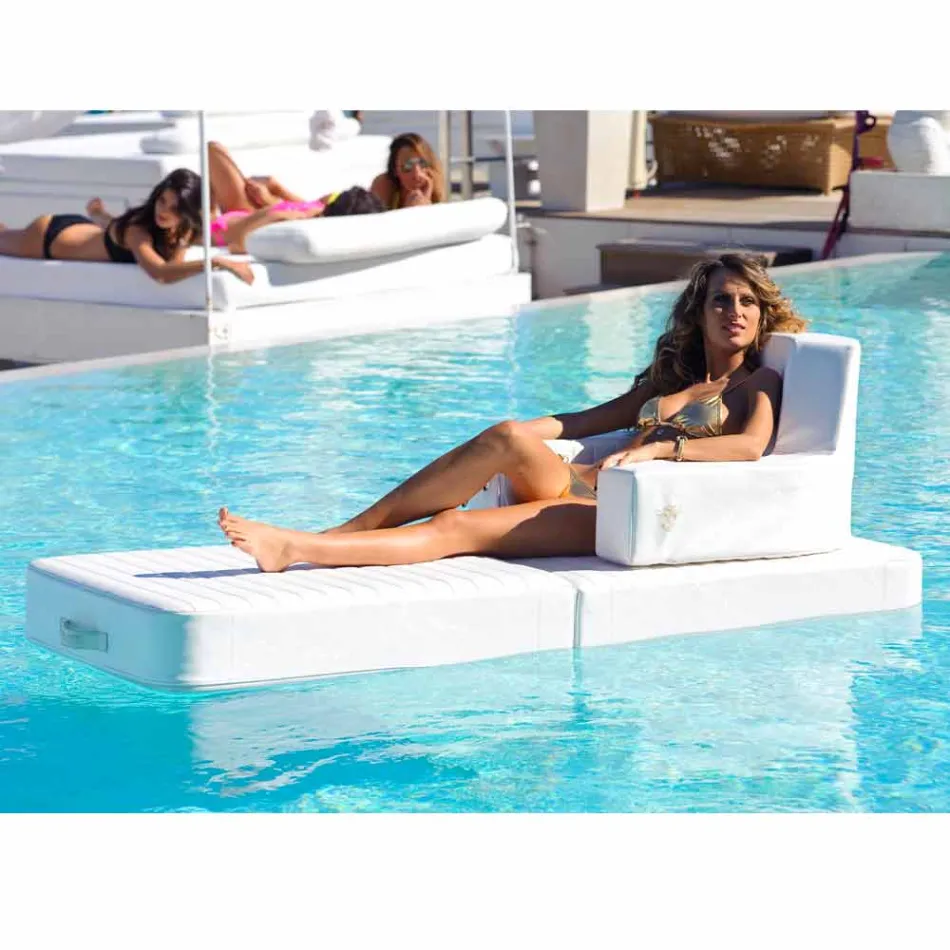 Trona chaise flottante design blanc fabriqué en Italie Viadurini