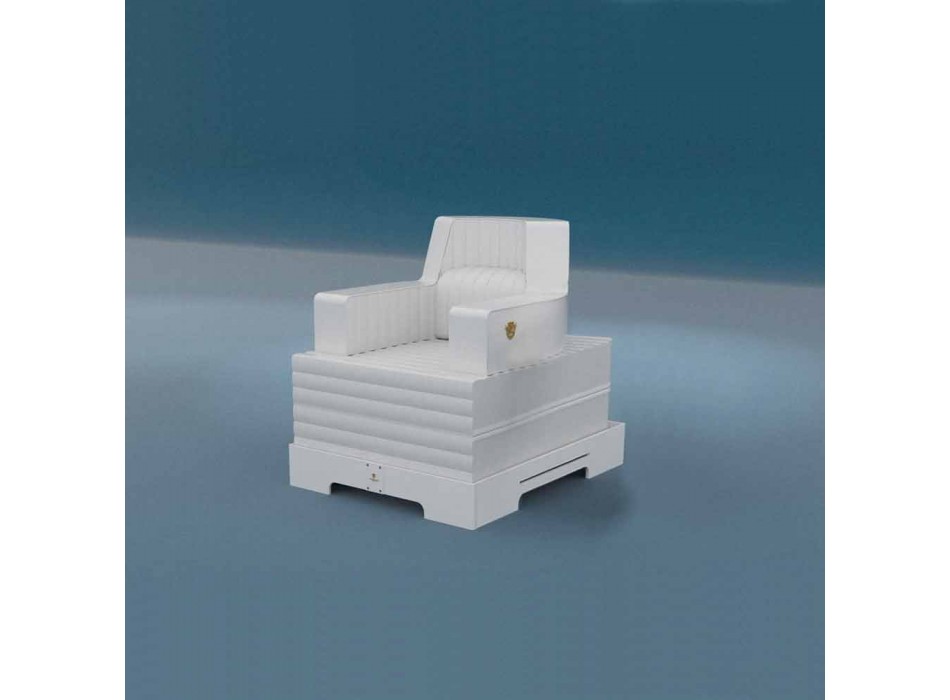 Trona chaise flottante design blanc fabriqué en Italie Viadurini