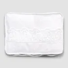 Grande trousse de voyage en lin avec dentelle Sinergia de luxe italienne - Randall Viadurini