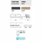 Varaschin Babylon 2 places canapé avec un design moderne Viadurini