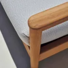Fauteuil Varaschin Bali moderne d'extérieur en tissu rembourré Viadurini
