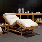 Varaschin Barcode lit de jardin contemporain / d'intérieur en teck Viadurini