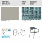 Varaschin chaise intelligente de jardin design moderne, 6 pièces Viadurini