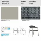 Varaschin chaise intelligente de jardin design moderne, 6 pièces Viadurini