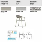 Varaschin chaise intelligente de jardin design moderne, 6 pièces Viadurini