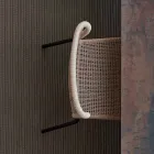 Varaschin Cricket moderne chaise d'extérieur tissé à la main, 2 pièces Viadurini