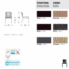 Varaschin Cricket moderne chaise d'extérieur tissé à la main, 2 pièces Viadurini