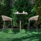 Varaschin Cricket tabouret moderne haut de jardin, ensemble de 2 Viadurini