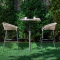 Tabouret moderne haut de jardin, ensemble de 2 Varaschin Cricket
