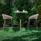 Varaschin tabouret Cricket jardin moderne en aluminium, 2 pièces Viadurini