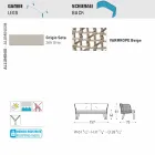 Canapé de jardin rembourré moderne à deux places Varaschin Emma Viadurini