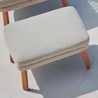 Repose-pieds d'extérieur design Varaschin Emma en tissu rembourré Viadurini