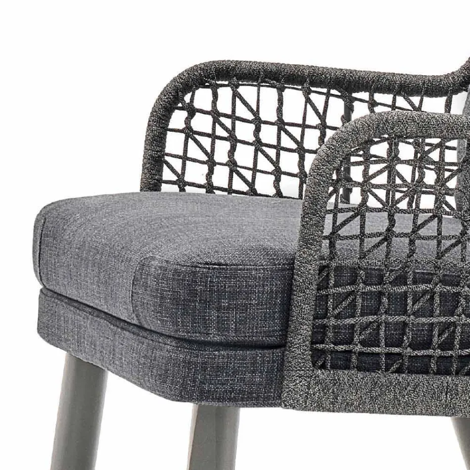 Varaschin Emma fauteuil de jardin extérieur moderne avec repose-tête en tissu Viadurini