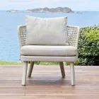 Varaschin Emma fauteuil de jardin et tissu rembourré Viadurini