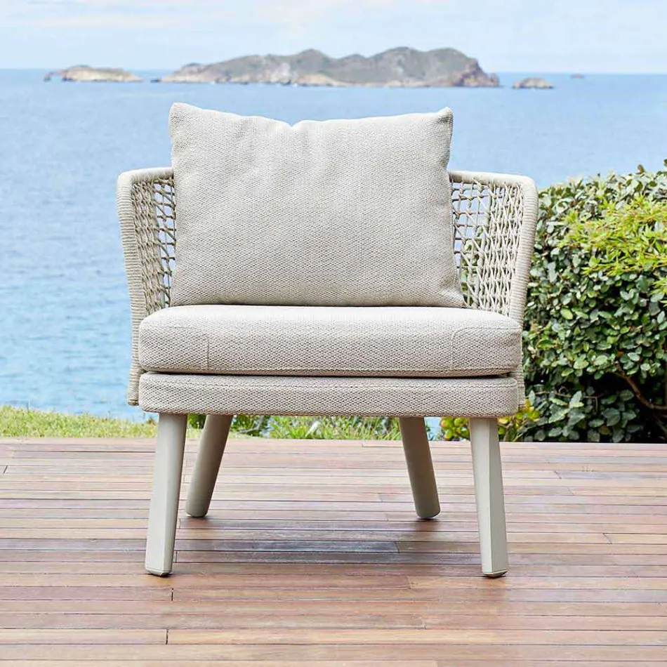Varaschin Emma fauteuil de jardin et tissu rembourré Viadurini