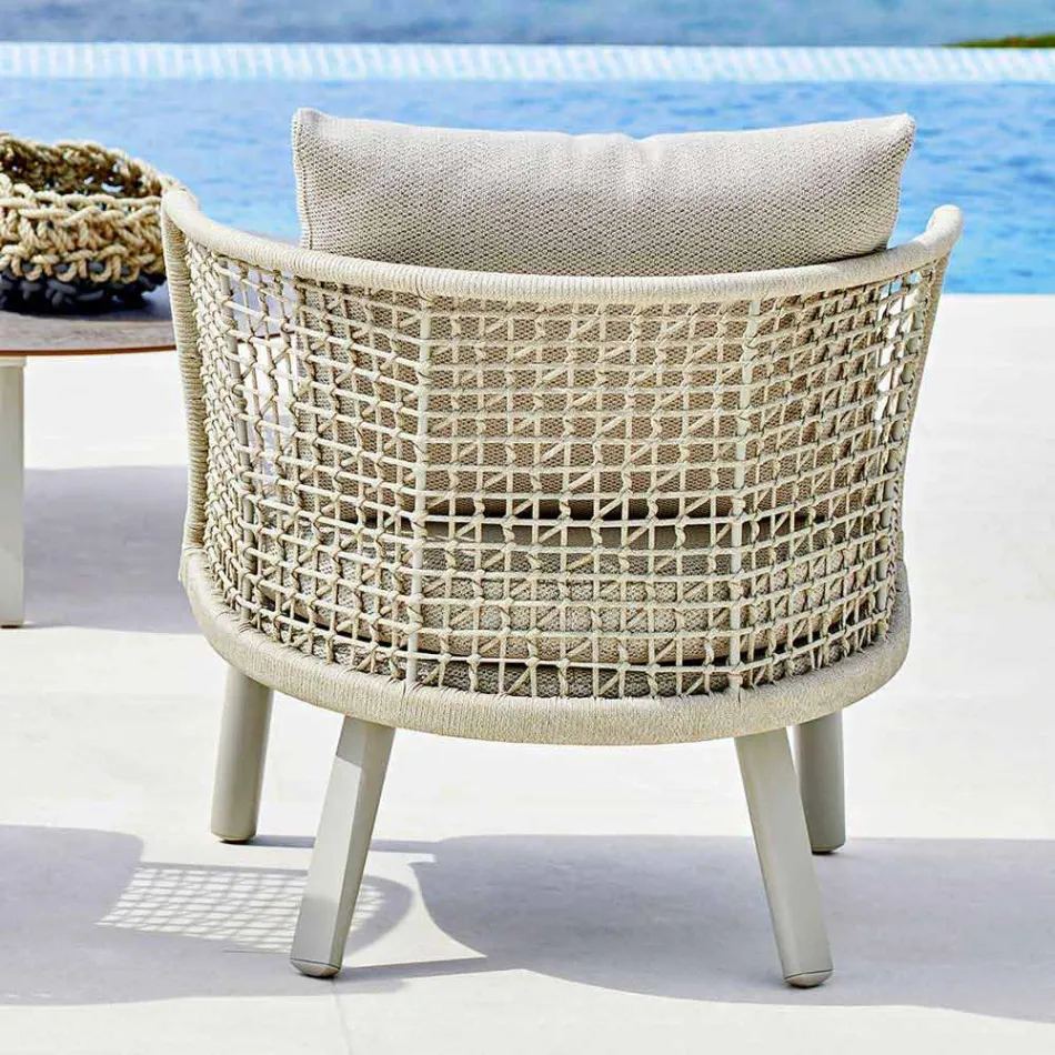 Varaschin Emma fauteuil de jardin et tissu rembourré Viadurini