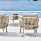 Varaschin Emma fauteuil de jardin et tissu rembourré Viadurini