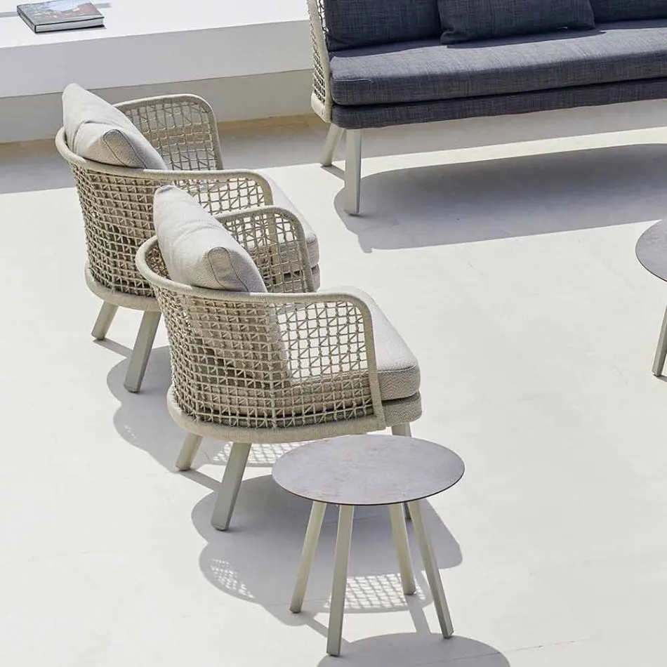 Varaschin Emma fauteuil de jardin et tissu rembourré Viadurini