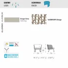 Varaschin Emma fauteuil de jardin et tissu rembourré Viadurini