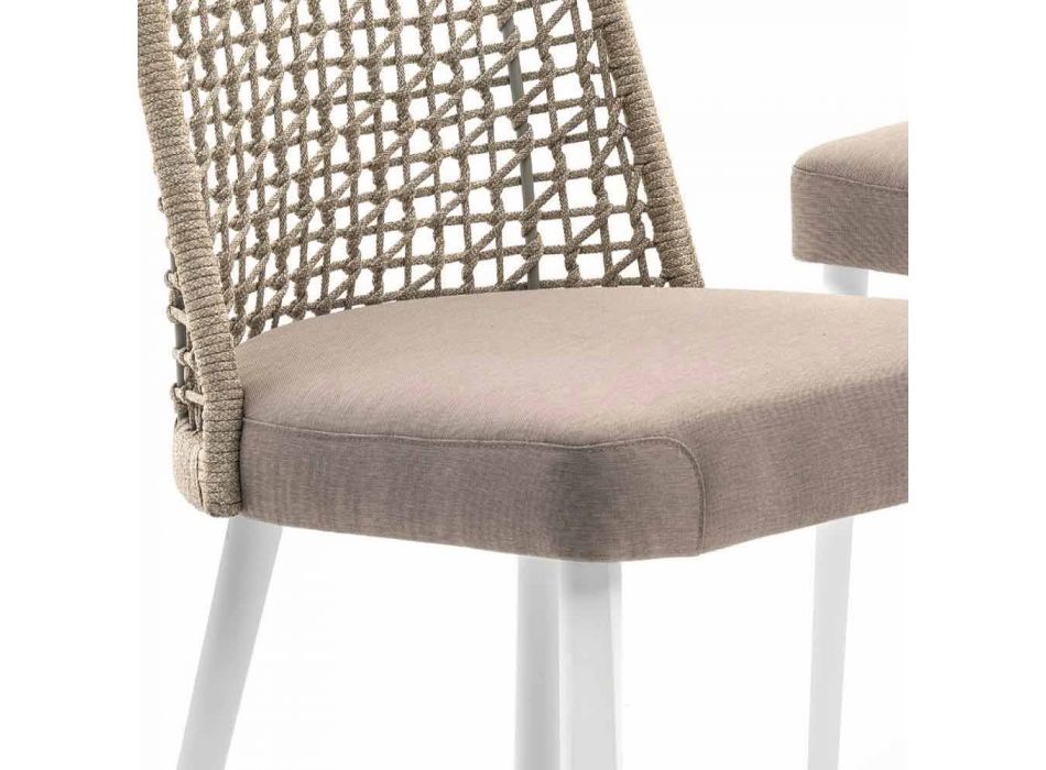 Varaschin chaise d'extérieur Emma en tissu et aluminium Viadurini