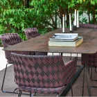 Varaschin Kolonaki Table de jardin moderne dans différentes tailles Viadurini