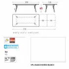 Varaschin Lien tableau H 65 cm jardin extensible jusqu'à 350 cm Viadurini