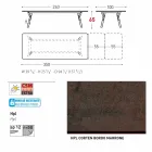 Varaschin Lien tableau H 65 cm jardin extensible jusqu'à 350 cm Viadurini