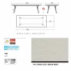 Varaschin Lien jardin table d'extension avec des pieds en teck, H75 cm Viadurini