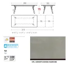 Table de jardin extensible au design moderne Varaschin Link, H 73,2 cm Viadurini