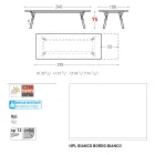 Table de jardin extensible au design moderne Varaschin Link, H 73,2 cm Viadurini