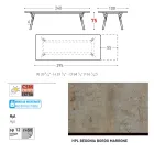 Table de jardin extensible au design moderne Varaschin Link, H 73,2 cm Viadurini