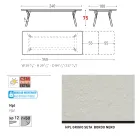 Table de jardin extensible au design moderne Varaschin Link, H 73,2 cm Viadurini