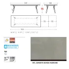 Table de jardin extensible au design moderne Varaschin Link, H 73,2 cm Viadurini