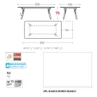 Table de jardin extensible au design moderne Varaschin Link, H 73,2 cm Viadurini