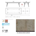 Table de jardin extensible au design moderne Varaschin Link, H 73,2 cm Viadurini