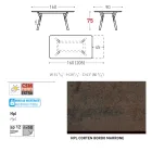 Table de jardin extensible au design moderne Varaschin Link, H 73,2 cm Viadurini