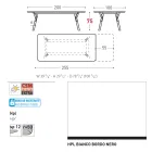 Table de jardin extensible au design moderne Varaschin Link, H 73,2 cm Viadurini