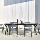Table de jardin extensible au design moderne Varaschin Link, H 73,2 cm Viadurini