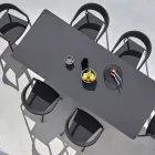 Table de jardin extensible au design moderne Varaschin Link, H 73,2 cm Viadurini